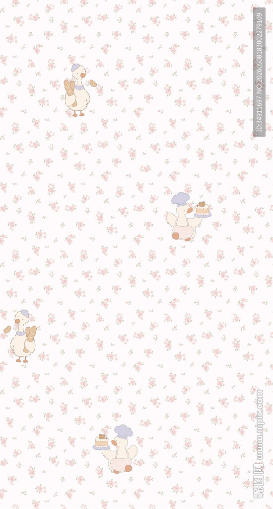 简约碎花底纹图案设计