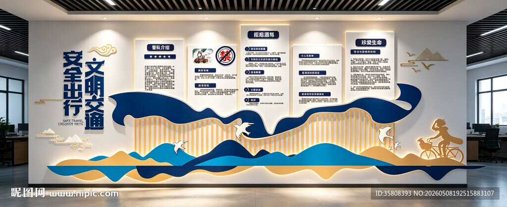 交通安全路政文化墙