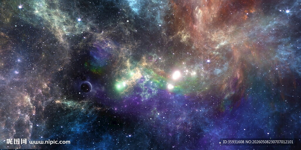 璀璨宇宙星空背景图