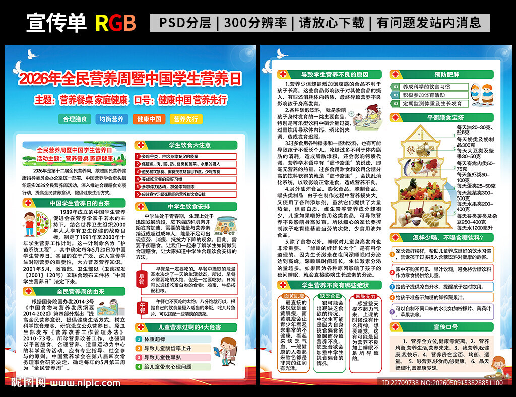 2026全民营养周宣传单