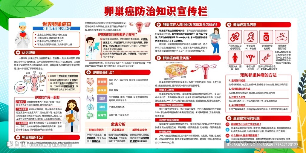卵巢癌展板