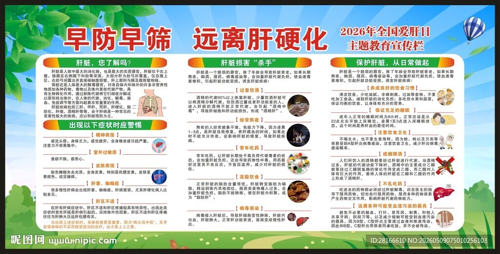 全国爱肝日宣传栏