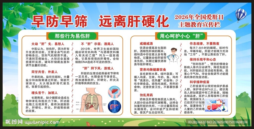 全国爱肝日宣传栏
