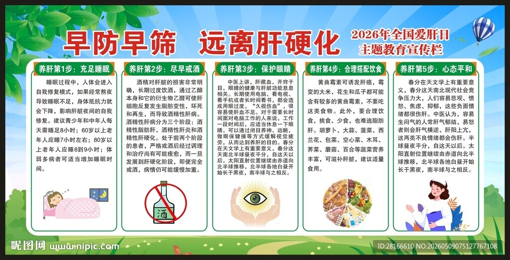 全国爱肝日宣传栏