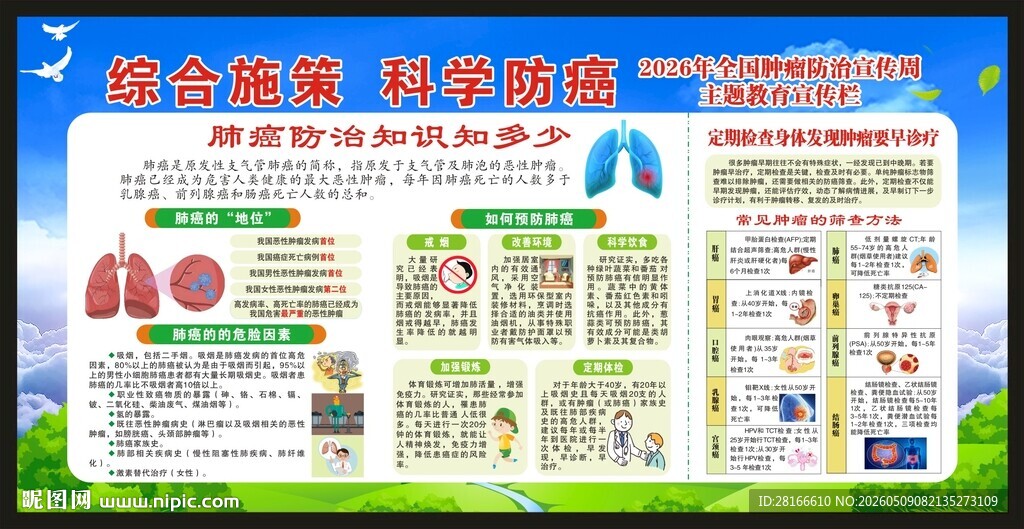 全国肿瘤防治宣传周宣传栏