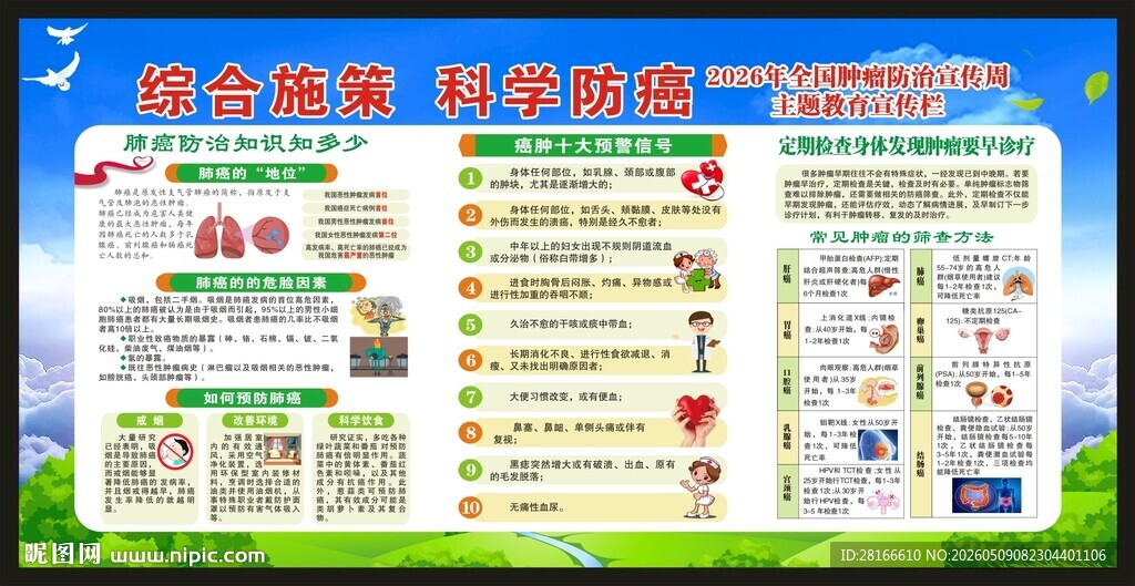 全国肿瘤防治宣传周宣传栏