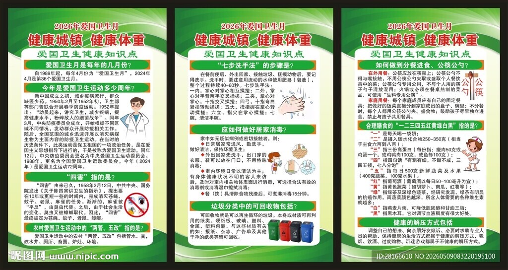 爱国卫生月展板