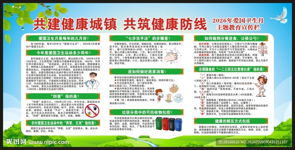 爱国卫生月宣传栏