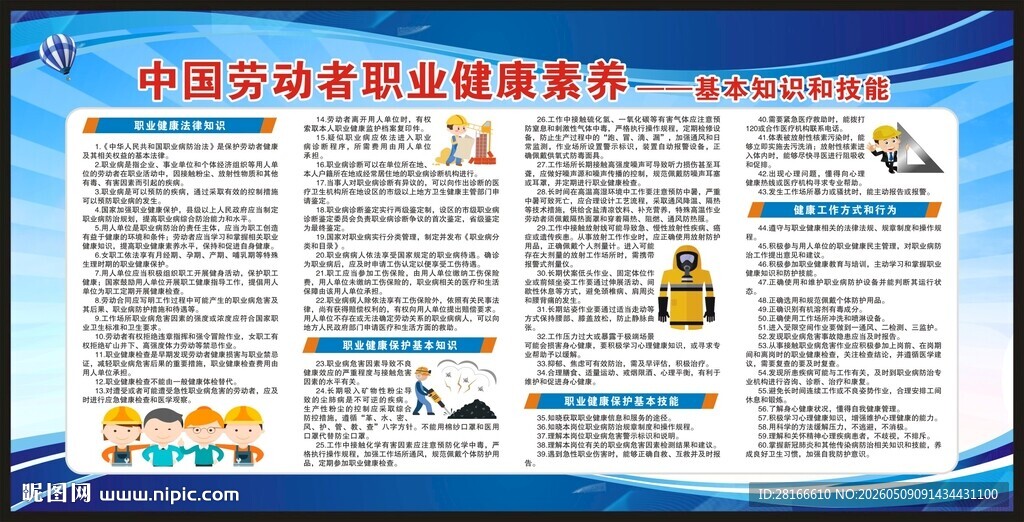 职业健康素养60条宣传栏