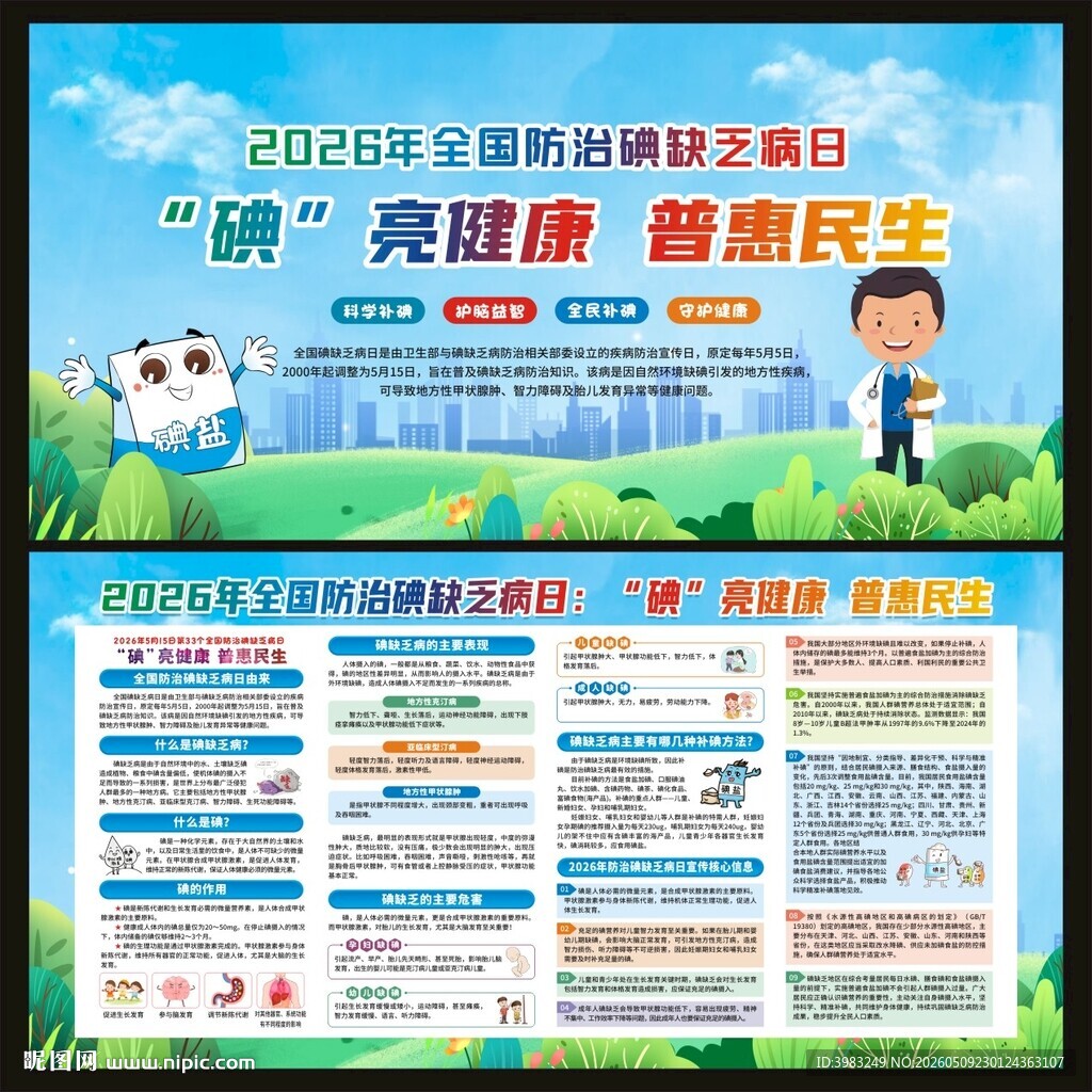 2026年防治碘缺乏病日宣传栏