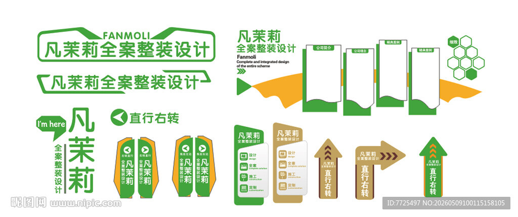 文化墙索引指示