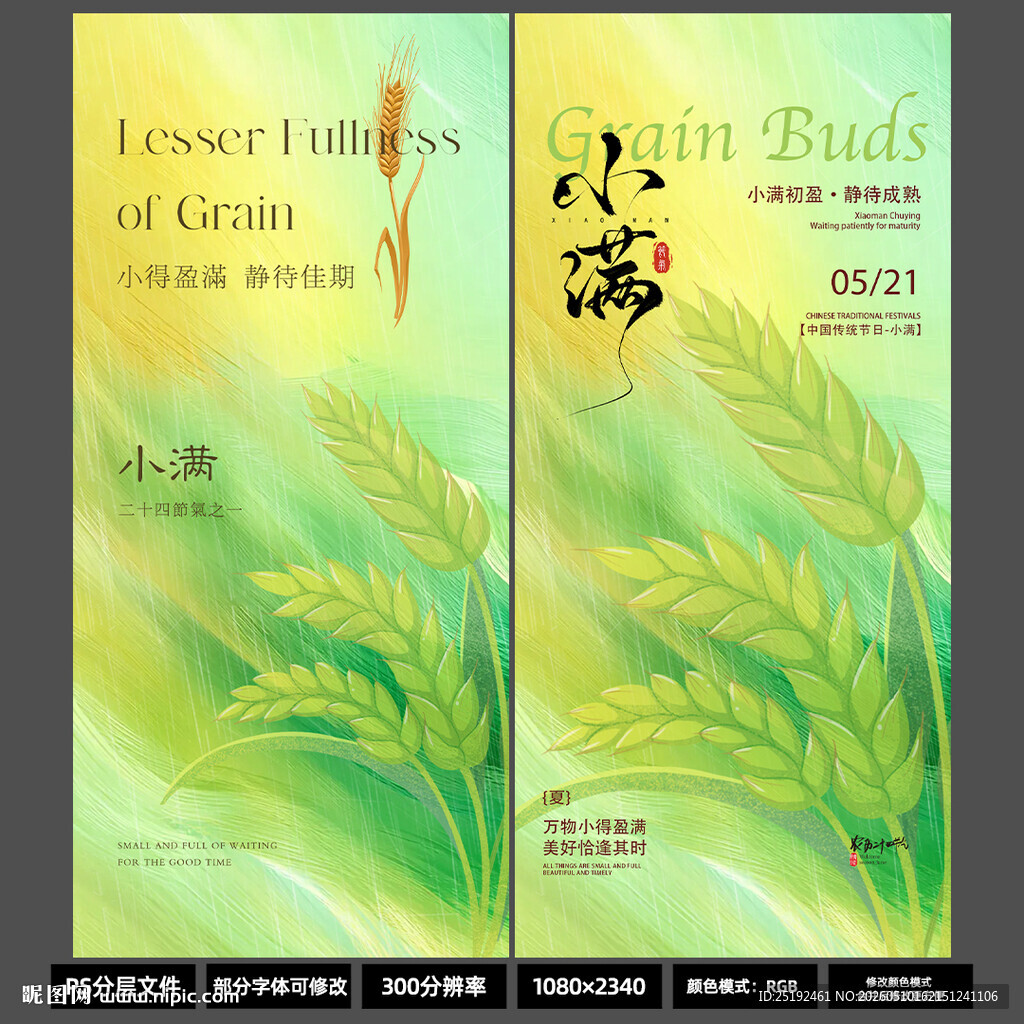 2026小满节气手机海报
