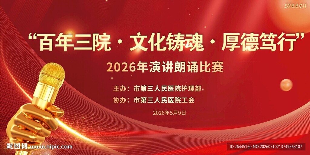 百年三院护士节医师节海报