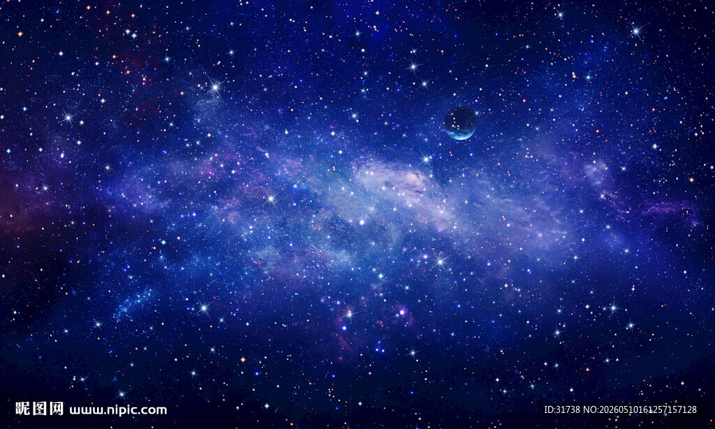 黑色星空背景图
