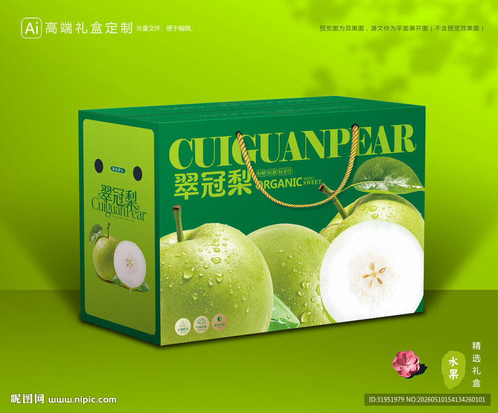 翠冠梨礼盒 梨包装