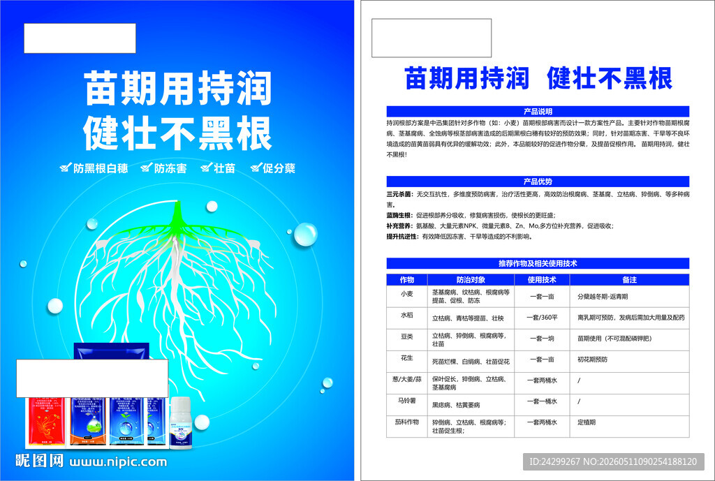 农作物治理宣传单