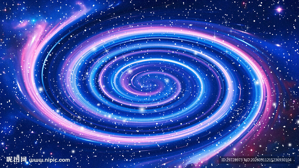 梦幻宇宙旋涡星空背景