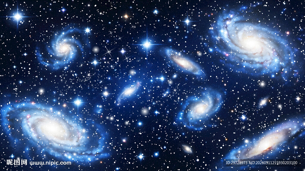 蓝色星空星系
