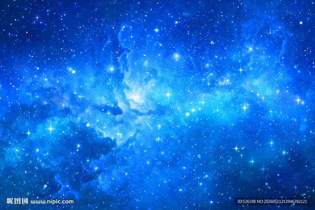 蓝色星空背景