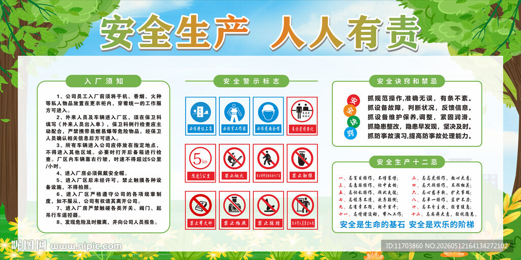 安全生产宣传栏
