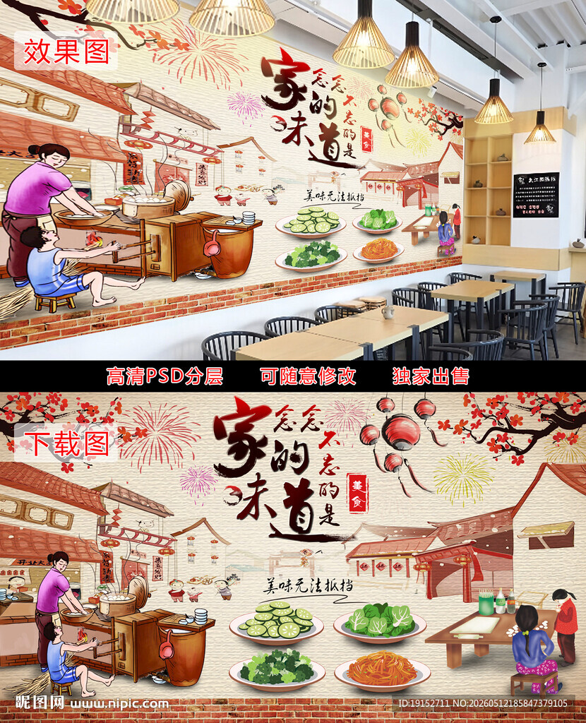 家的味道美食背景