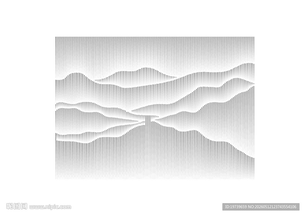 立体山峦装饰画