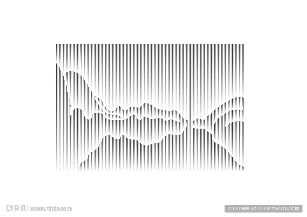 立体山水装饰画