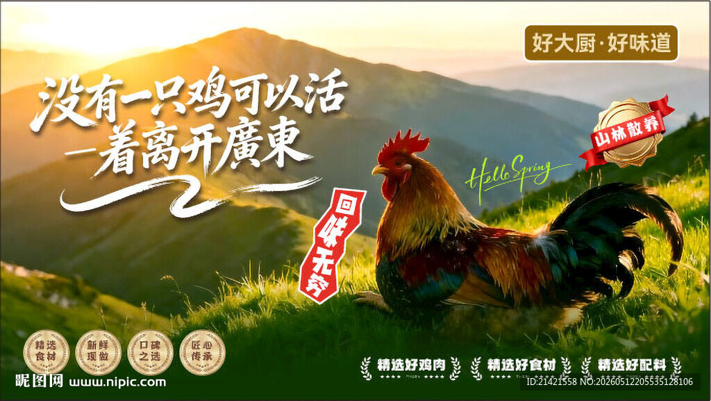 广东鸡海报