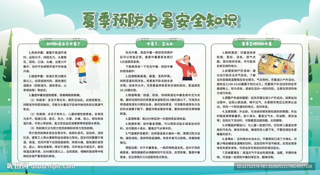 夏季防中暑安全知识