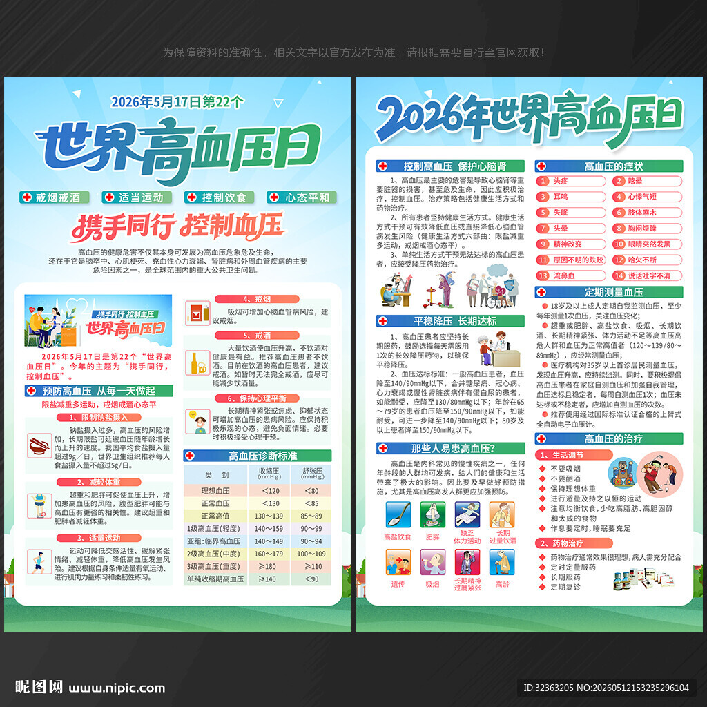 世界高血压日宣传单