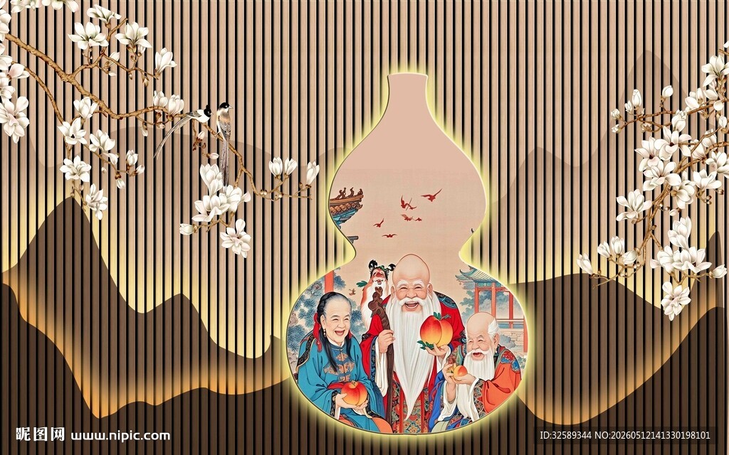古风动漫人物与山水景致