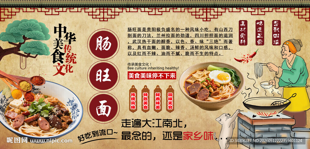 肠旺面背景墙