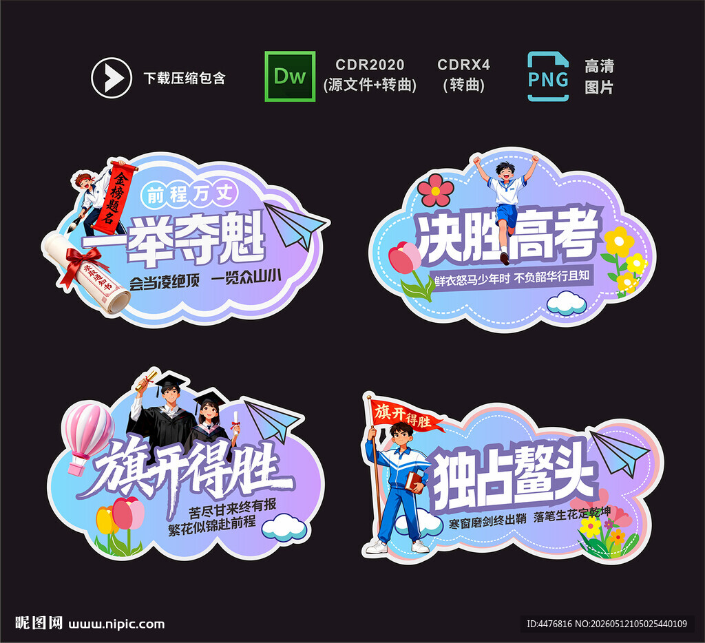 高考手举牌