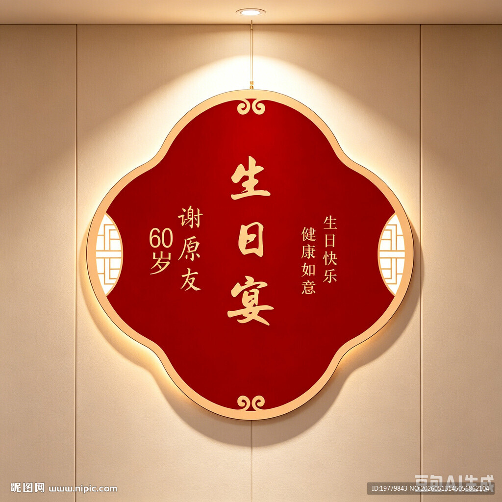 生日宴灯箱