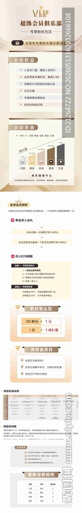 金色会员详情页商务风 长图