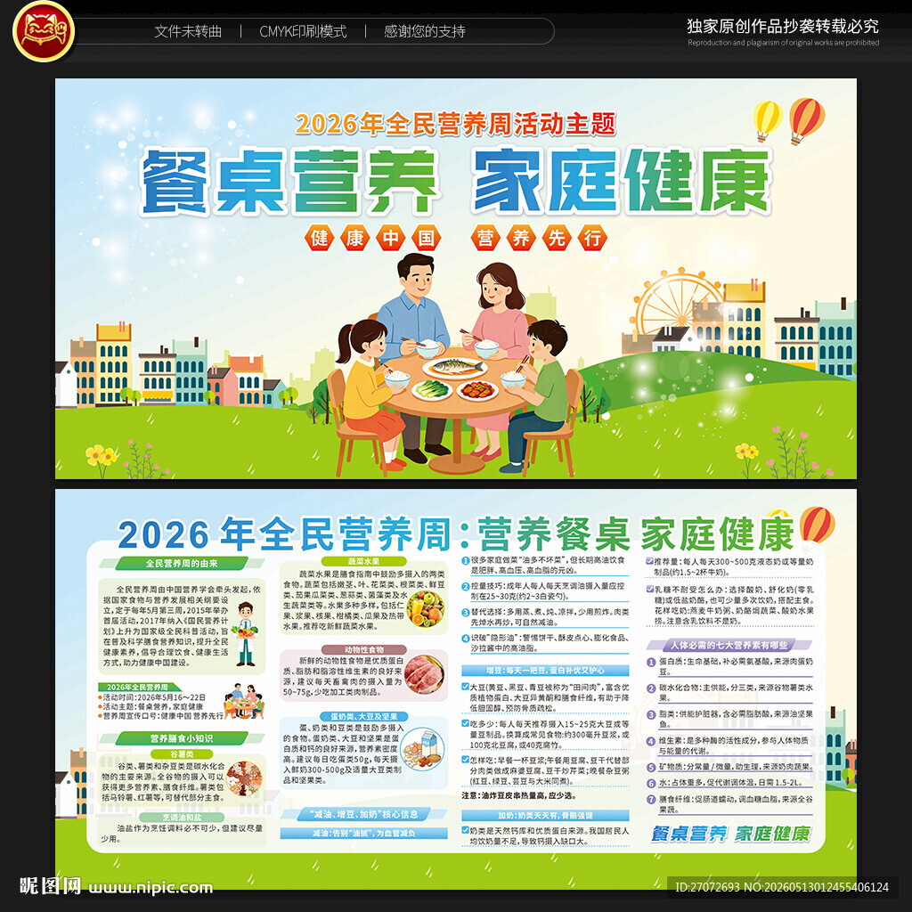 全民营养周宣传栏