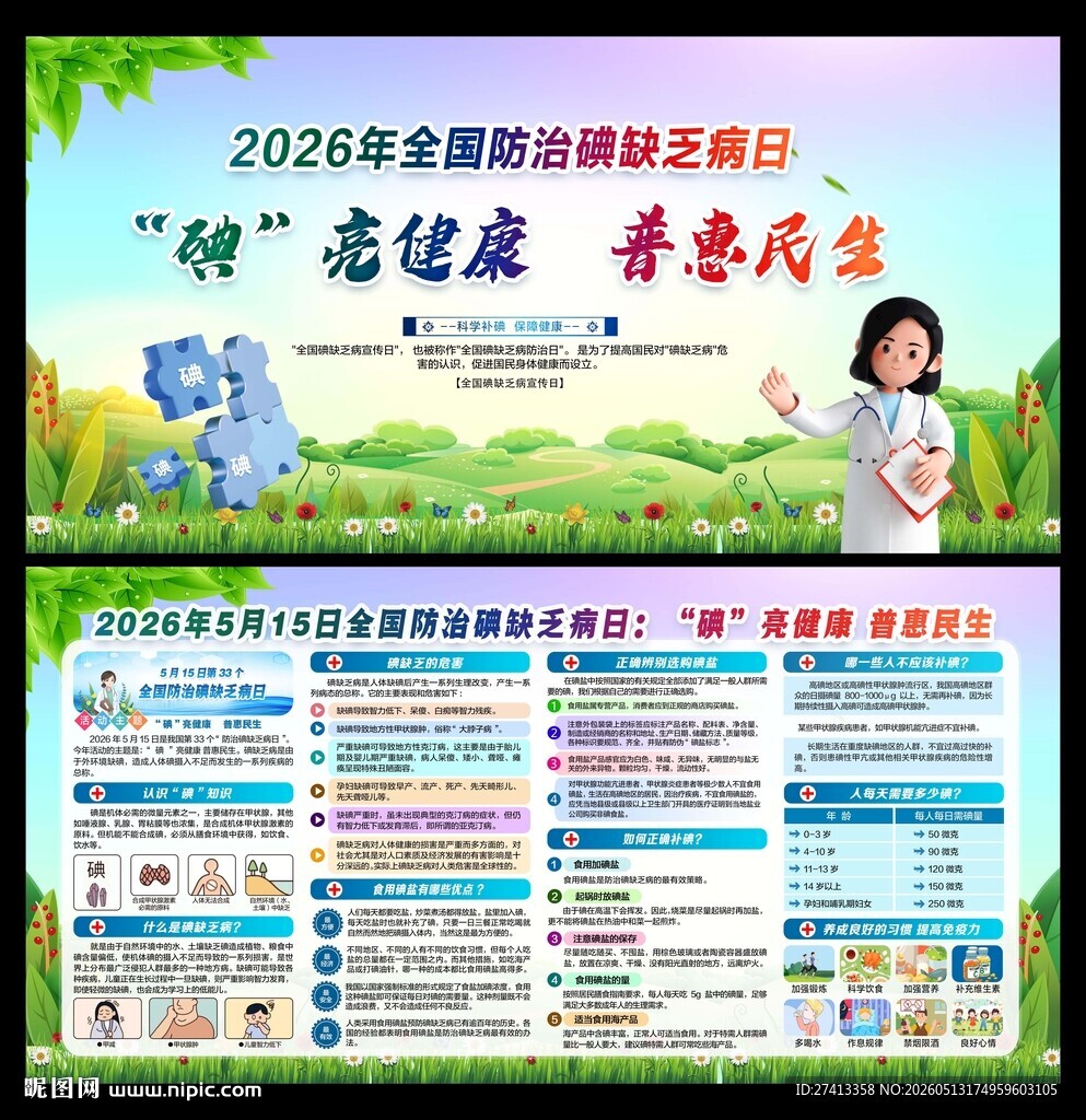 防治碘缺乏病日