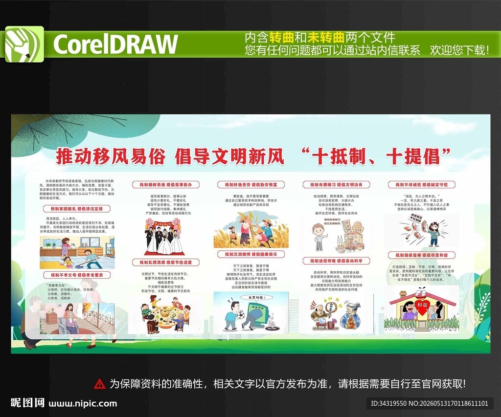 移风易俗展板
