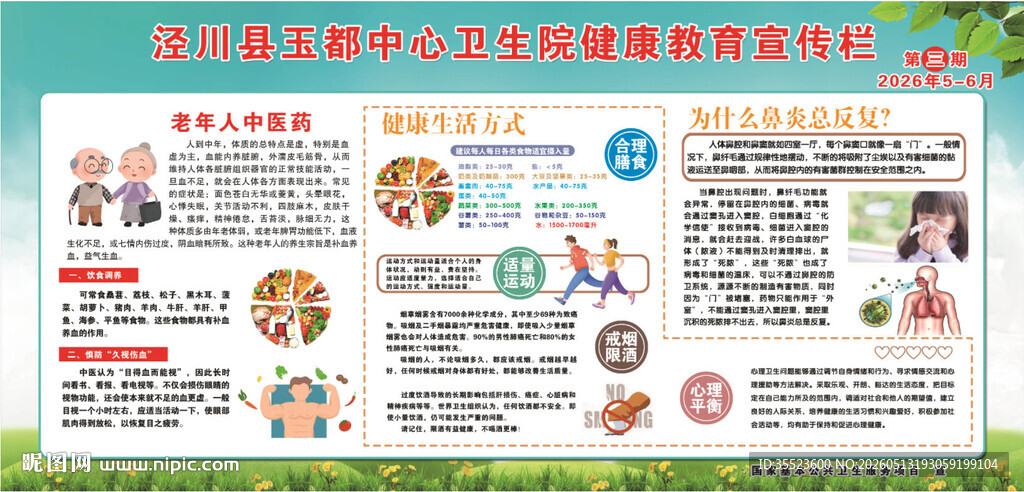 健康知识宣传海报