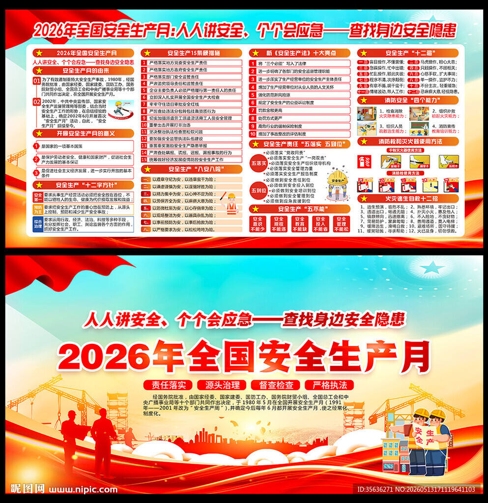 2026年全国安全生产月宣传栏