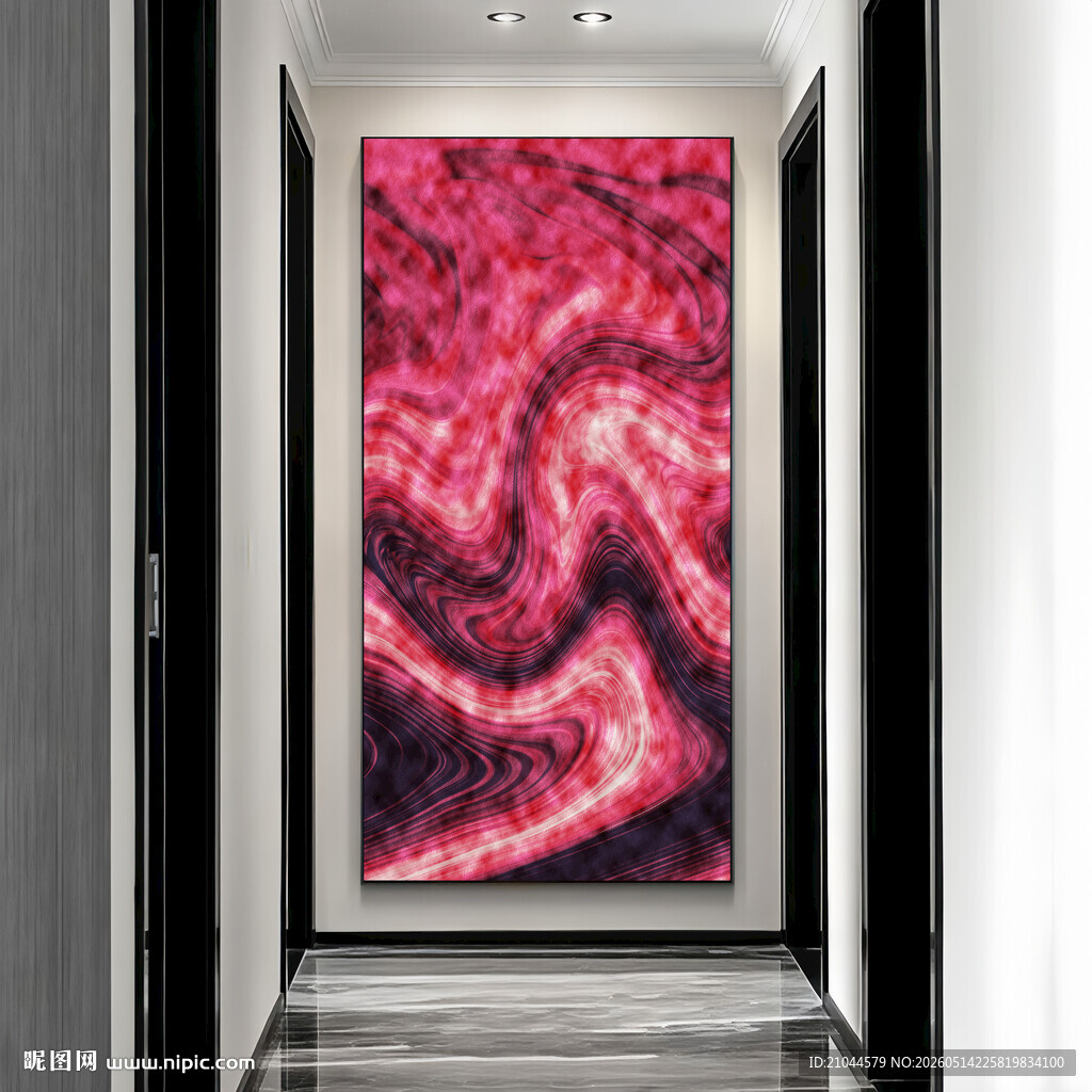 玄关抽象油画