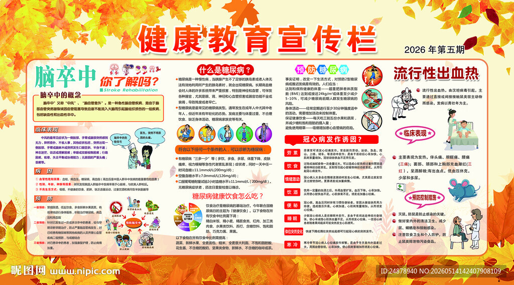 健康教育宣传栏展示