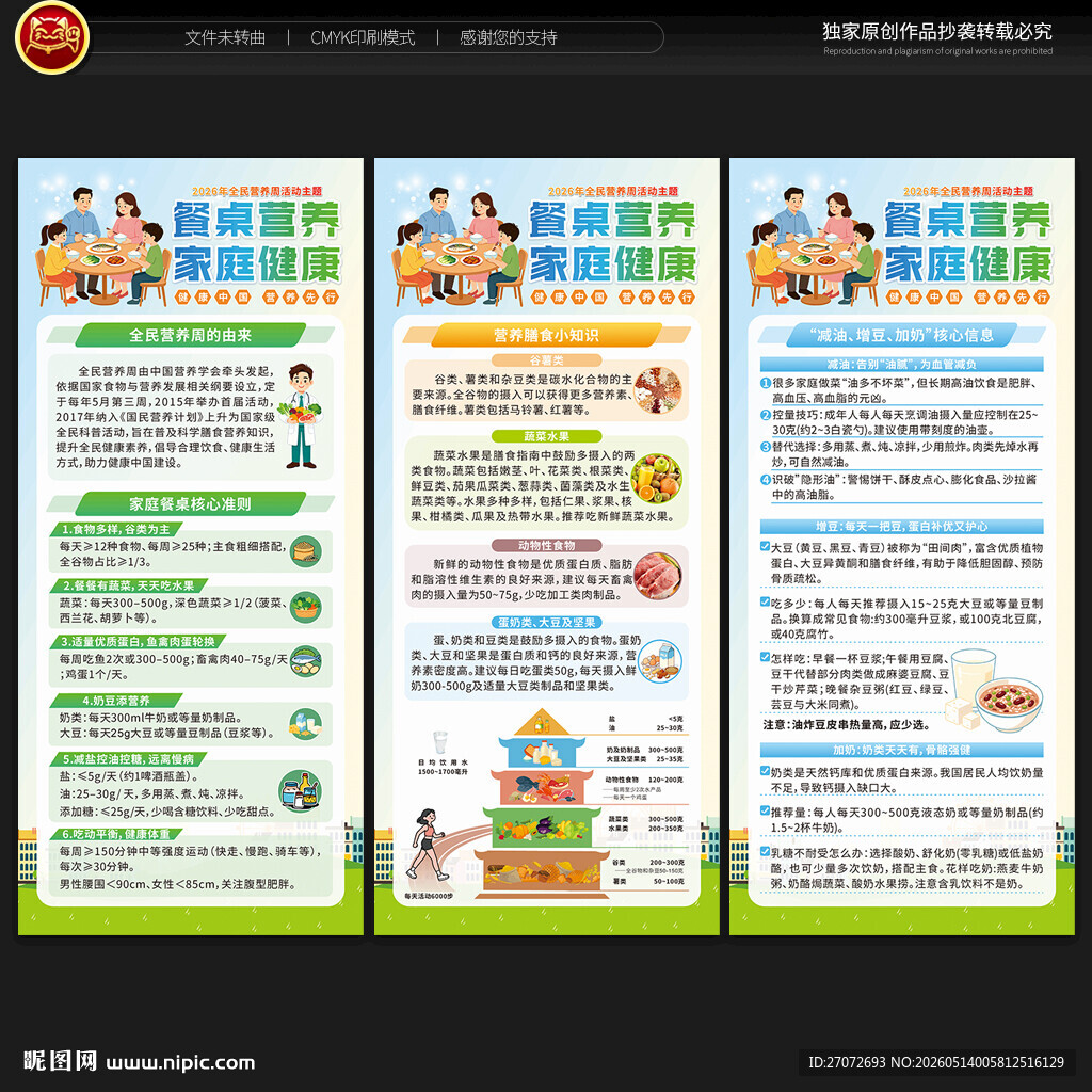 全民营养周展架