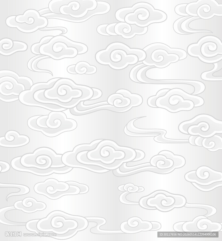 AI矢量中式云纹背景图案