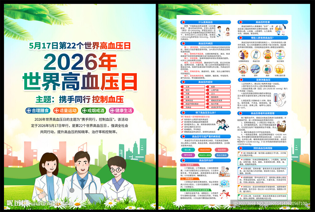 2026年世界高血压日DM单页