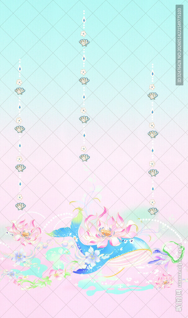 梦幻花卉飞鸟汉服
