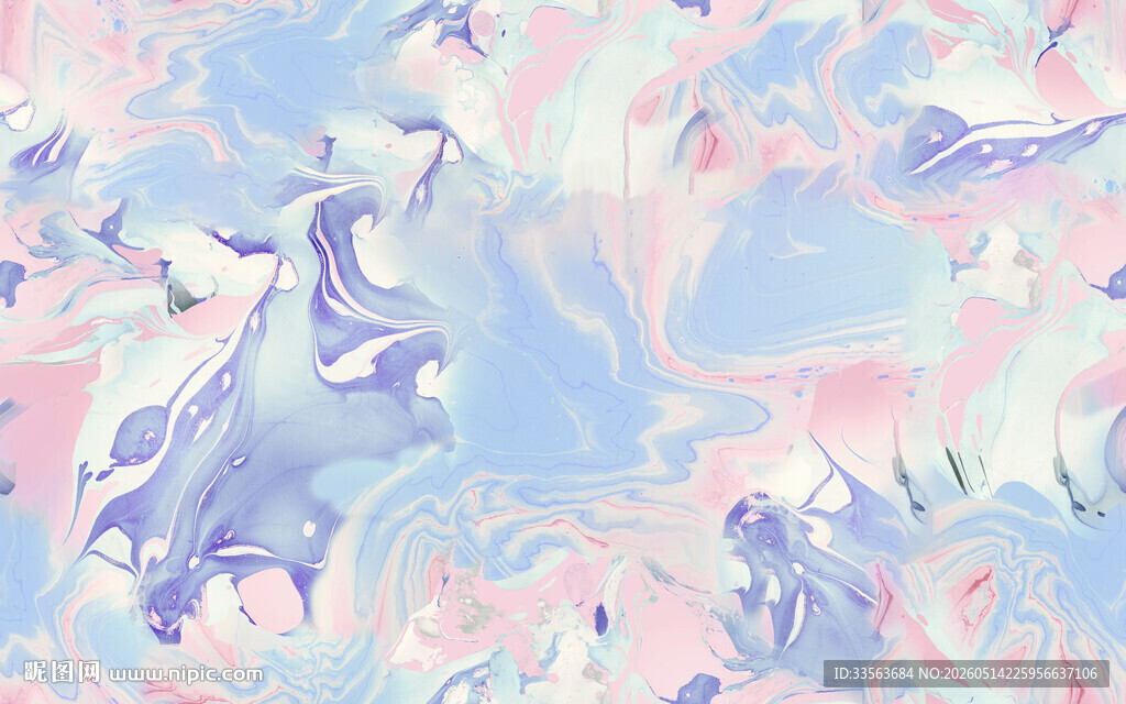 梦幻独角兽插画背景图