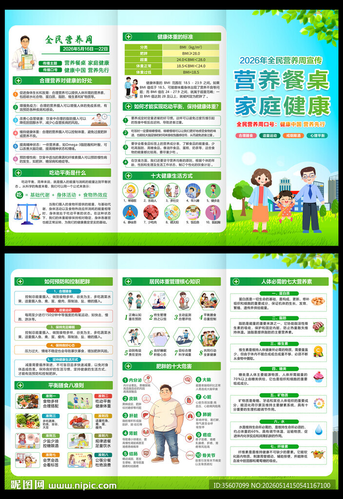 2026全民营养周三折页