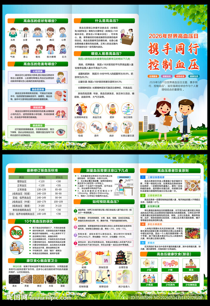 2026世界高血压日三折页