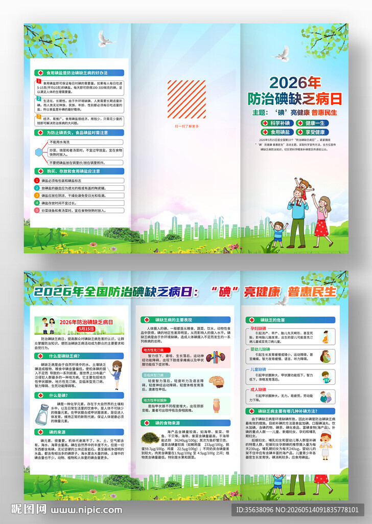 2026年防治碘缺乏病日三折页